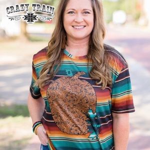 Crazy Train Cowboys of Fall Top